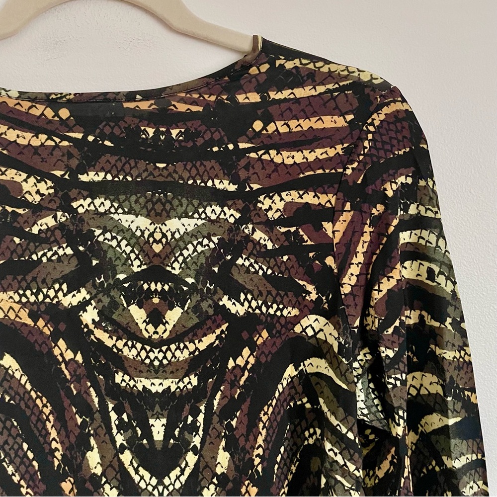 Marie Oliver Hazel Top Blouse In Bengal Snakeskin Size M NWT - Picture 15 of 15
